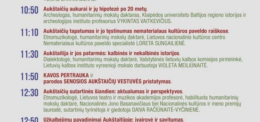 Konferencija „Iš Panevėžio praeities: aukštaičių tapatumo ženklai“
