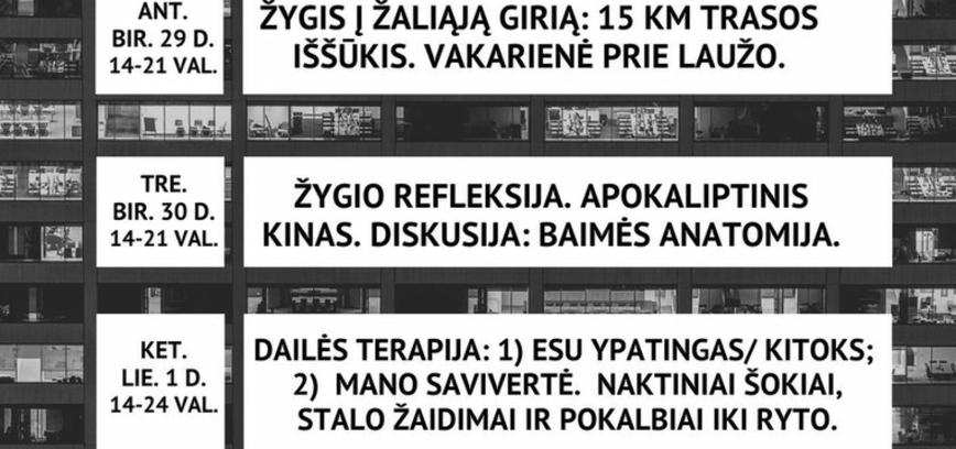 Savęs pažinimo stovykla „Menas būti savimi“