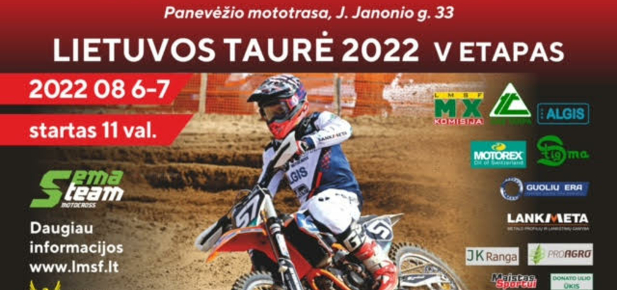 Motokroso varžybos „Lietuvos Taurė 2022“ V etapas ir Metiniai prizininkų apdovanojimai