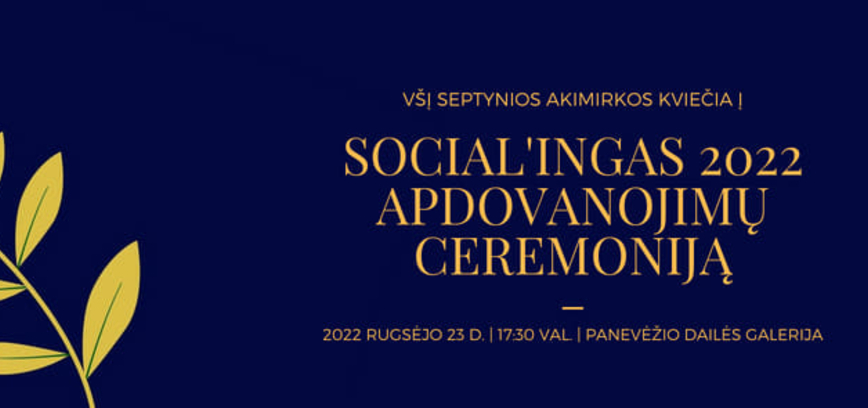 Social'INGAS apdovanojimų ceremonija
