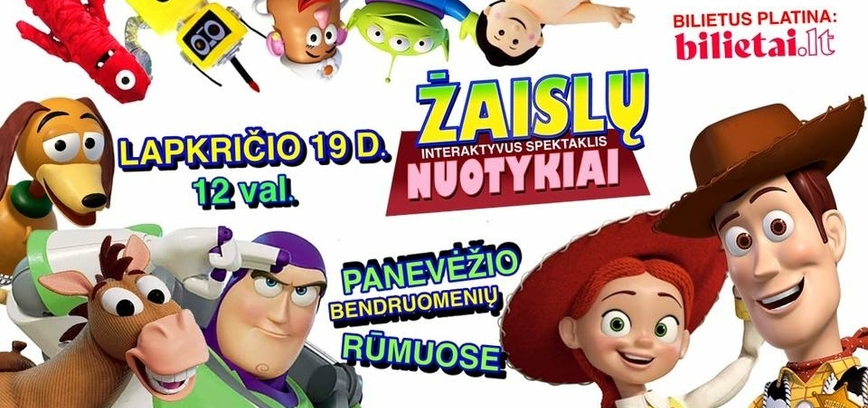 Interaktyvus spektaklis vaikams „Žaislų nuotykiai“