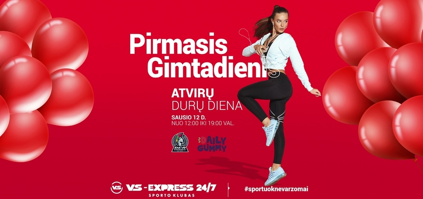 Sporto klubo VS-Express 24/7 „I-asis Gimtadienis“