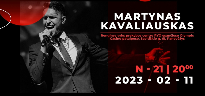 „Švęskime meilę“ vakarėlis su Martynu Kavaliausku