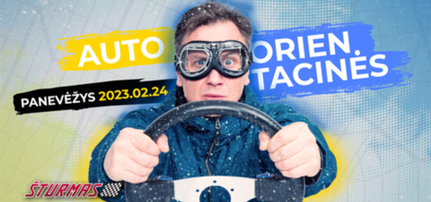 Pramoginis orientavimosi žaidimas automobiliais „Šturmas“