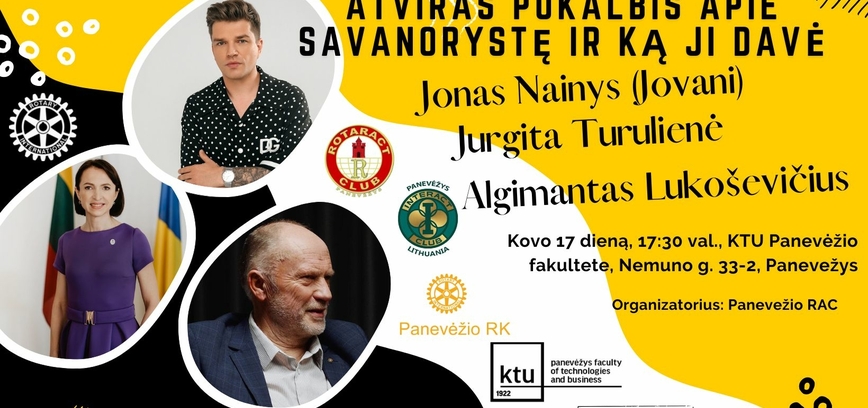 Jonas Nainys (Jovani) X Panevėžio Rotaract klubas