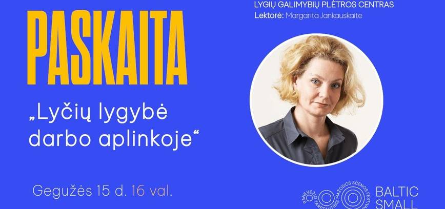 Nemokama paskaita „Lyčių lygybė darbo aplinkoje“