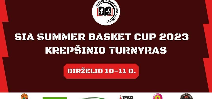 „Sia summer basket cup 2023“ krepšinio turnyras (2011 m. gimimo)