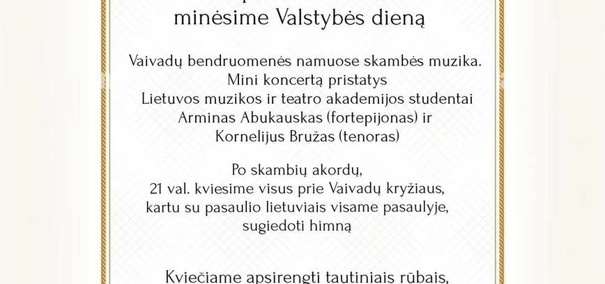 Liepos 6 d. minėjimas Vaivaduose