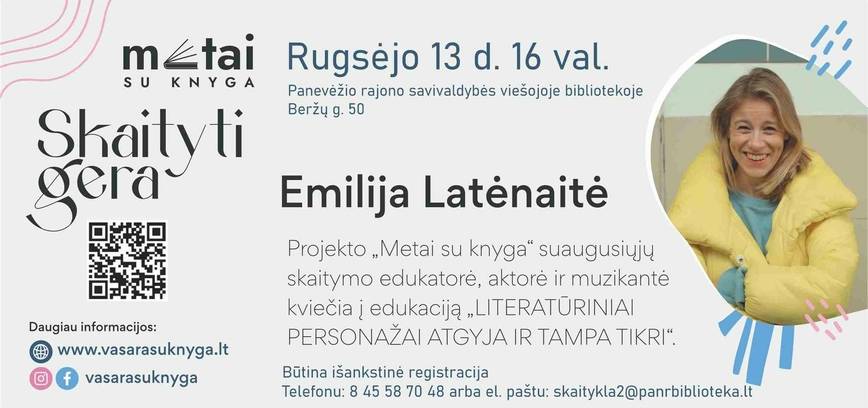 Edukacija „Literatūriniai personažai atgyja ir tampa tikri“