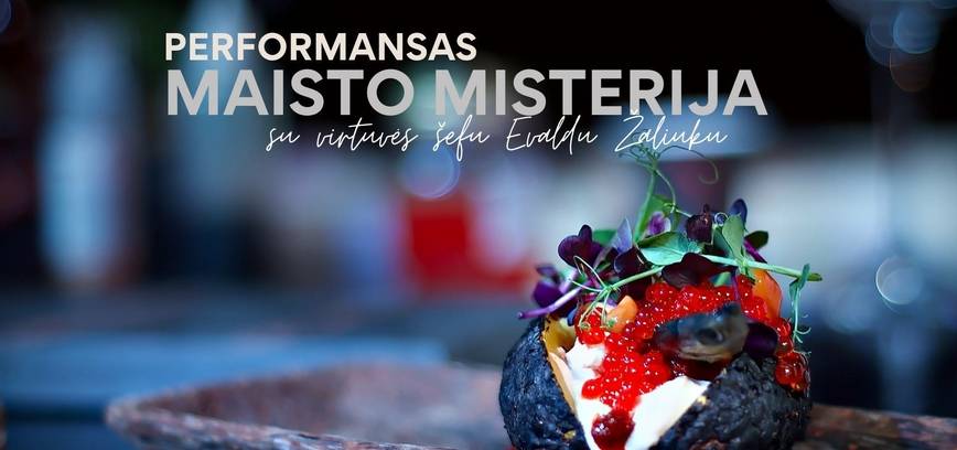 Performansas „Maisto ministerija“ su virtuvės šefu Evaldu Žaliuku