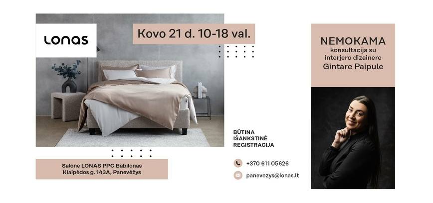 Nemokama interjero dizainerės konsultacija