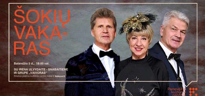 Šokių vakaras su Irena Ulvydaite-Snabaitiene ir grupe „Vaivoras“