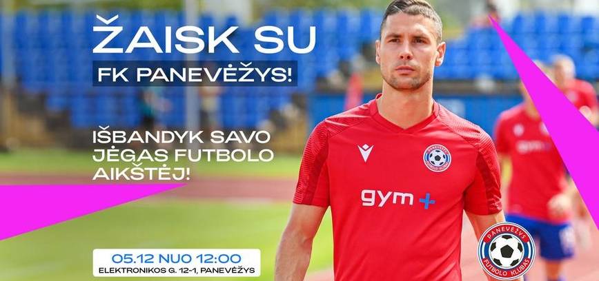Gym+ ir FK „Panevėžys“ varžybos