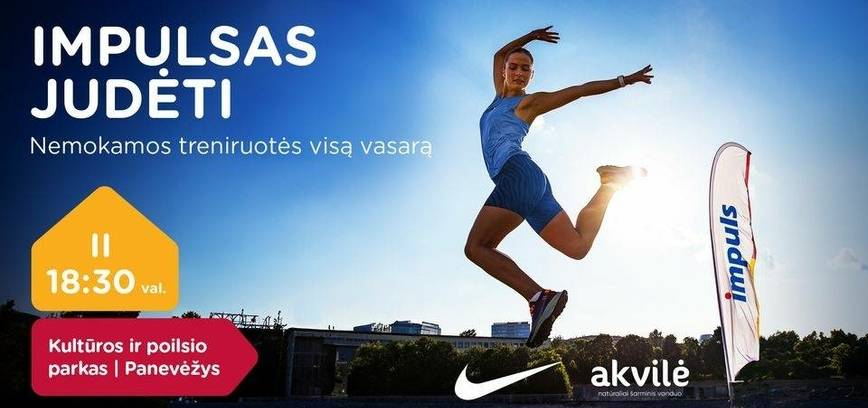 Nemokamos IMPULS lauko treniruotės Panevėžyje!