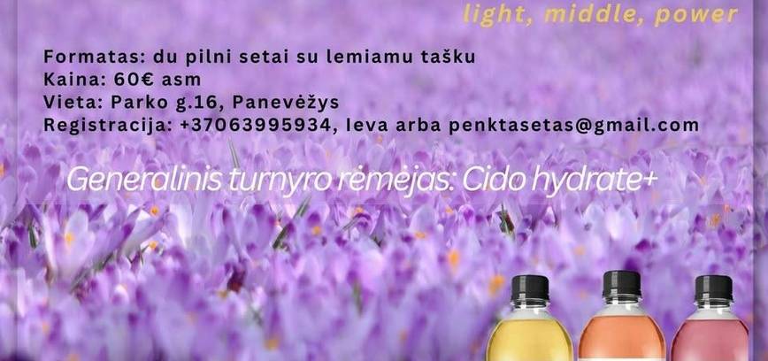 „Cido hydrate+ mix“ teniso turnyras