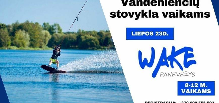 Vandenlenčių stovykla vaikams
