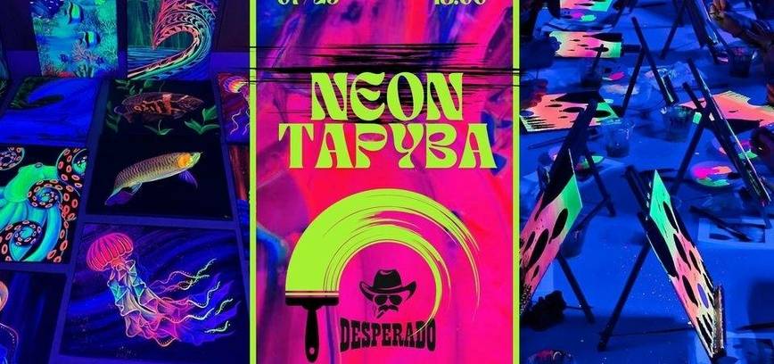 NEON tapybos vakaras Desperado