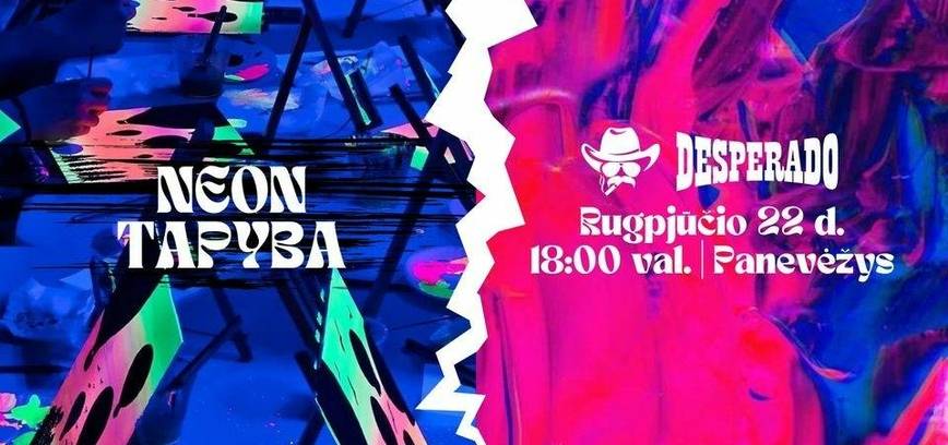 Neon tapyba UV šviesoje