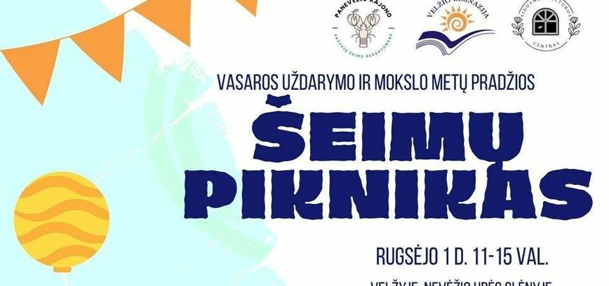 Vasaros uždarymo ir mokslo metų pradžios šeimų piknikas