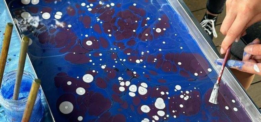 Ebru dirbtuvės (Tapyba ant vandens)