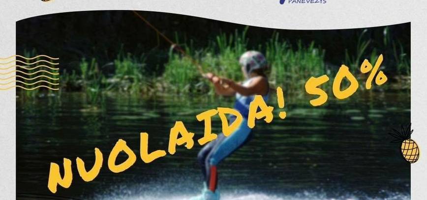 Plaukimas vandenlente - 50 % nuolaida!