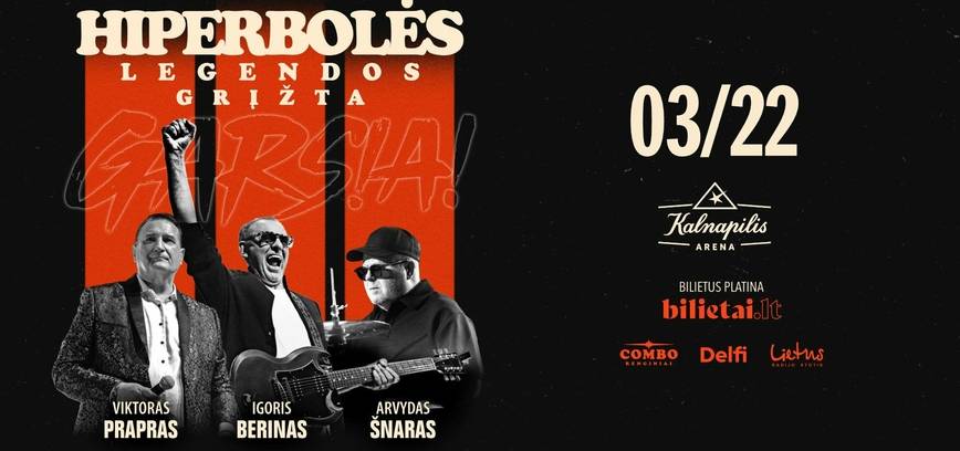 Hiperbolės legendos „Garsiai“