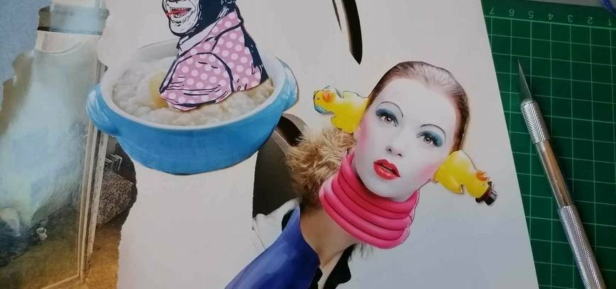 Dailės studijos dirbtuvės „Koliažas“