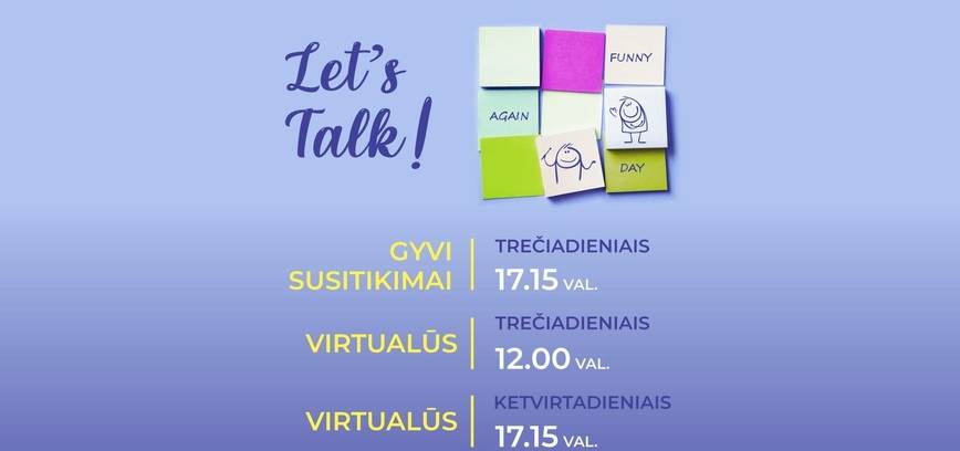 Angliškų pašnekesių klubas „Let‘s Talk“