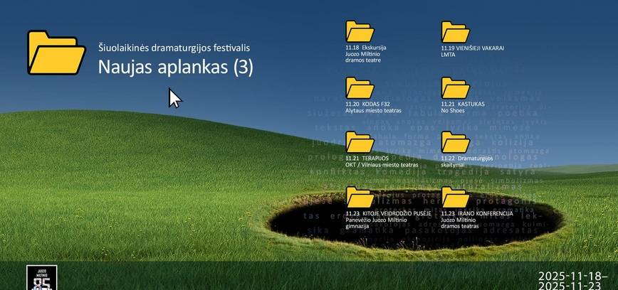 Šiuolaikinės dramaturgijos festivalis „Naujas aplankas“: ekskursija Juozo Miltinio dramos teatre