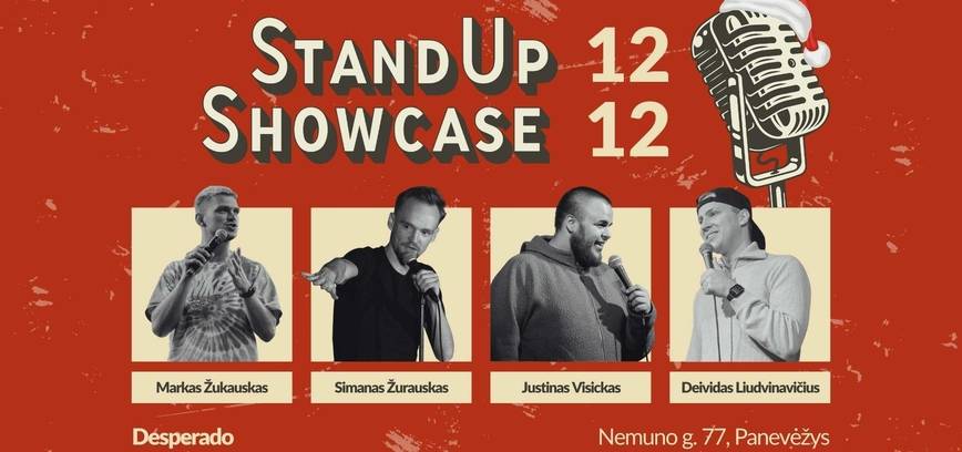 Kalėdinis Stand Up Showcase