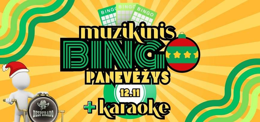 Muzikinis BINGO + KARAOKE