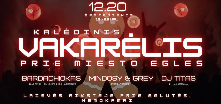 Vakarėlis prie miesto eglės 