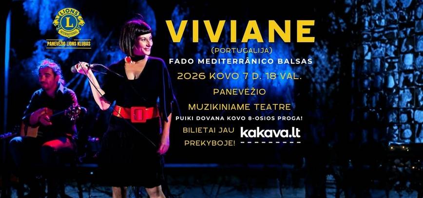 VIVIANE (Portugalija). FADO mediterrânico balsas