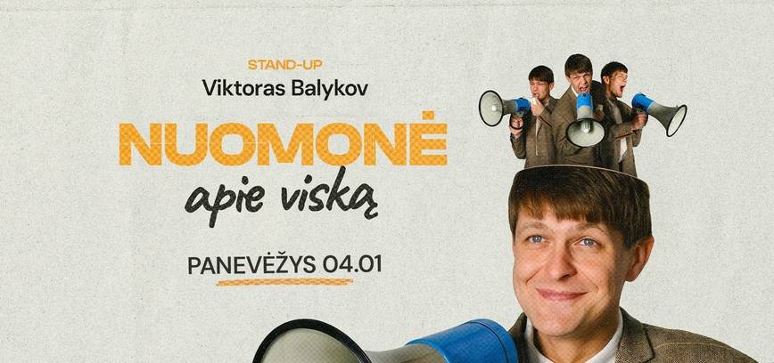 Viktoras Balykov „Nuomonė apie viską!“ stand-up (21:15 val.)