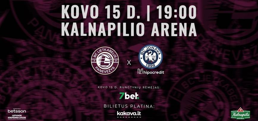 LKL rungtynės: Panevėžio „Lietkabelis“ – Jonavos „Jonava Hipocredit“