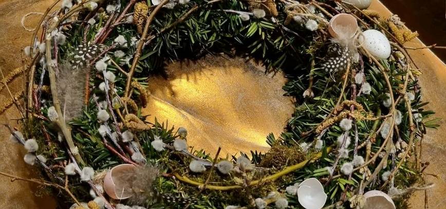 Velykinio vainiko pynimo dirbtuvės