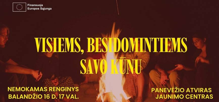 Pažink savo kūną: interaktyvus jaunimo renginys