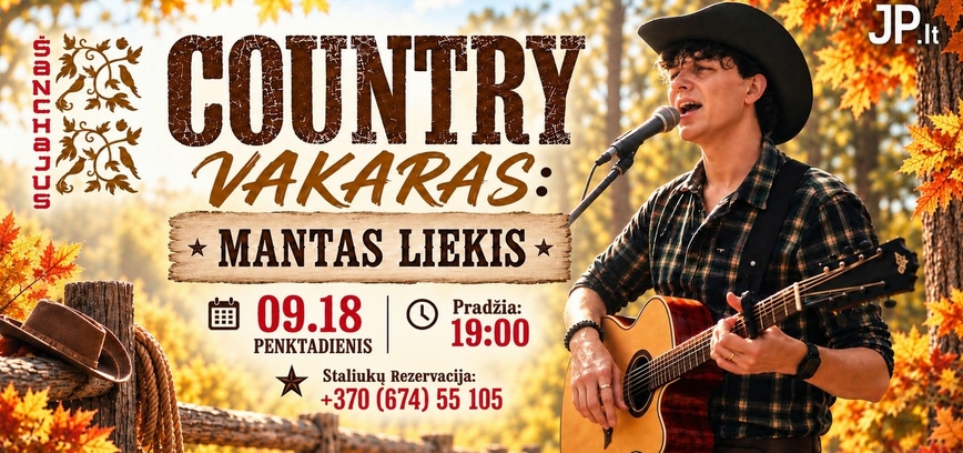 Country vakaras: Mantas Liekis
