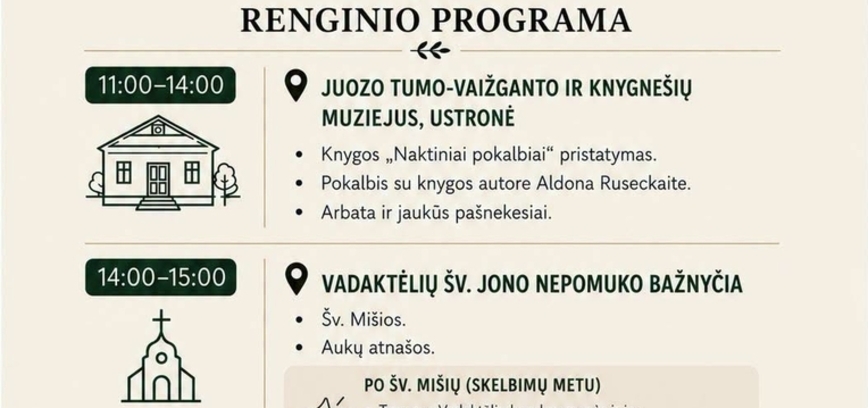 Vaižgantinės Vadaktėliuose 2026