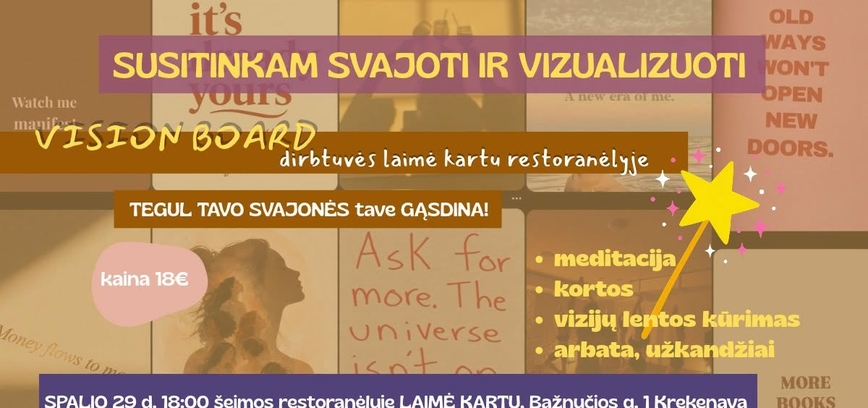 Kuriam ViZiJų LeNtą!