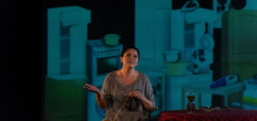 Dviejų dalių monospektaklis MOTERIMS IR JŲ VYRAMS (rež. L. Kondrotaitė)