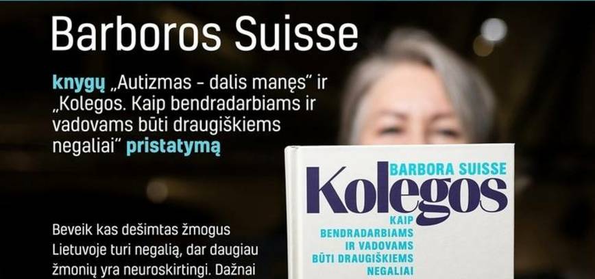 Organizacijos „Draugiški autizmui“ įkūrėjos knygų apie negalią pristatymas