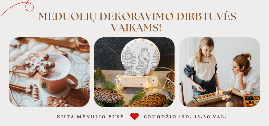 Saldžios meduolių dekoravimo dirbtuvės vaikams!