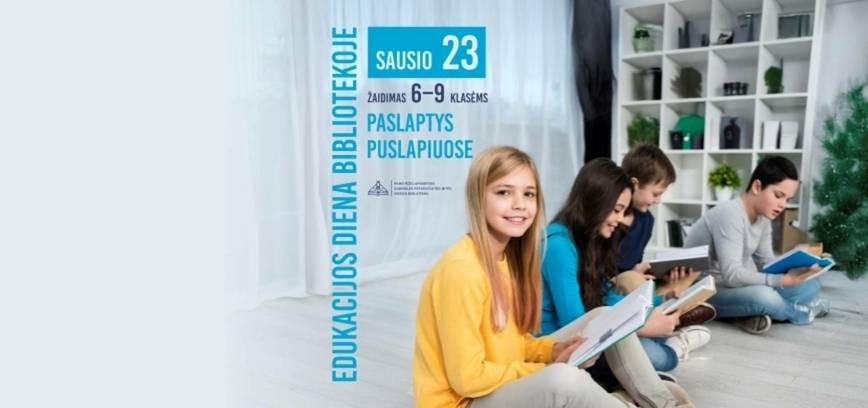  Tarptautinė edukacijos diena | žaidimas „Paslaptys puslapiuose“ (11 val.)