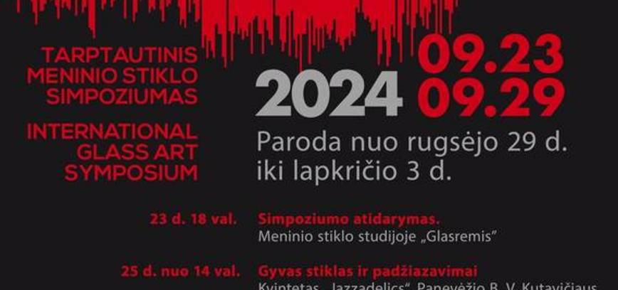 Tarptautinis meninio stiklo simpoziumas „GlassJazz“