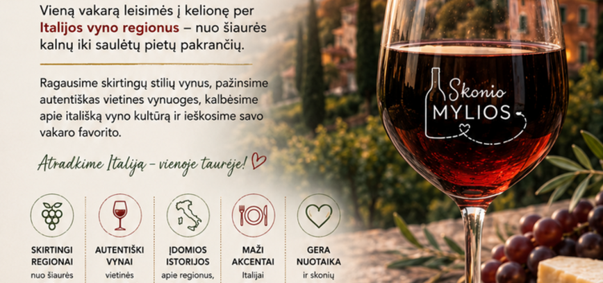 Kelionė vyno taurėje į Italija 