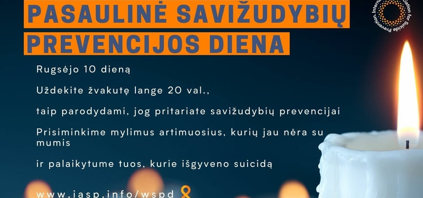 Pasaulinės savižudybių prevencijos dienos minėjimas