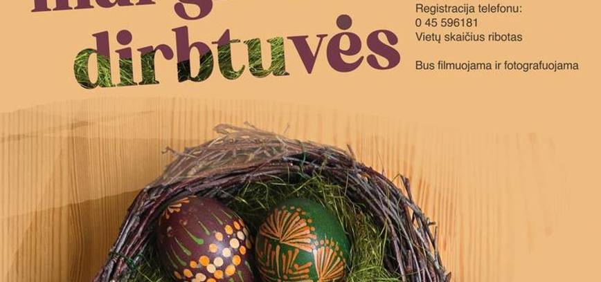 Kiaušinių marginimo dirbtuvės