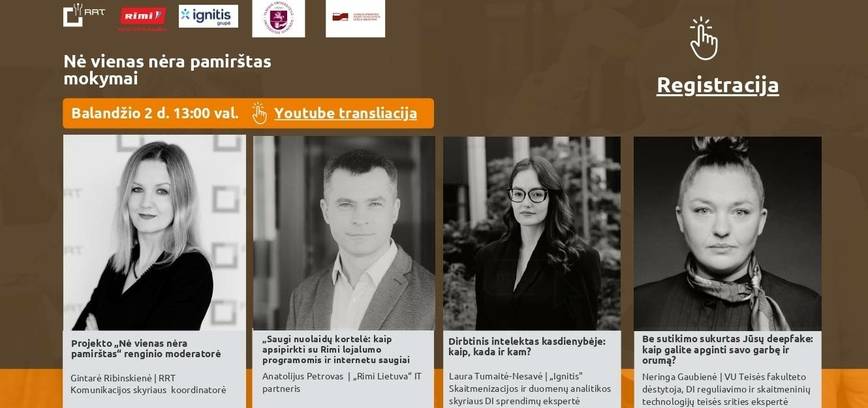 Nuotolinė skaitmeninius įgūdžius lavinanti paskaita