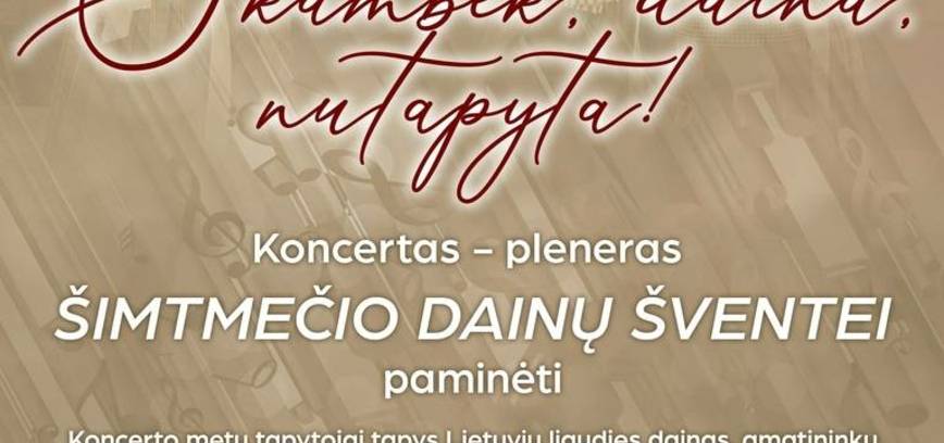 SKAMBĖK, DAINA, NUTAPYTA!